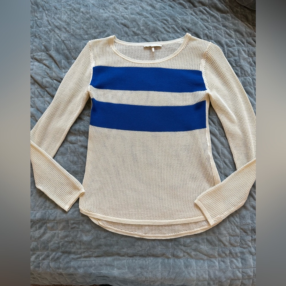 Maje Striped Cotton Sweater